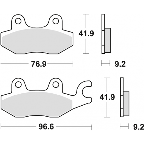TRW Lucas, brzdové desky KH197 Organic, Honda XLV 125 01-13, VT 125 SHADOW 99-08, Suzuki BURGMAN 125 '14-, Yamaha TZR 50 97-00,