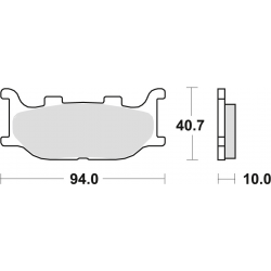 TRW Lucas, brzdové desky KH199 Sinter Street Yamaha XV/XVS 125 97-04, FZ6 04-10, XJ6 09-16, MT-03 06-14, XVS 1100/1300 99-16 P