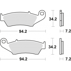 TRW Lucas, brzdové desky KH185 KH389 Sinter Racing Honda XL 125 03-08, XR 400 96-03, XLV 650 TRANSALP 97-13, XRV 750 AFRICA TW