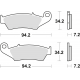 TRW Lucas, brzdové desky KH185 KH389 Sinter Offroad, Honda XL 125 03-08, XR 400 96-03, XLV 650 TRANSALP 97-13, XRV 750 AFRICA T