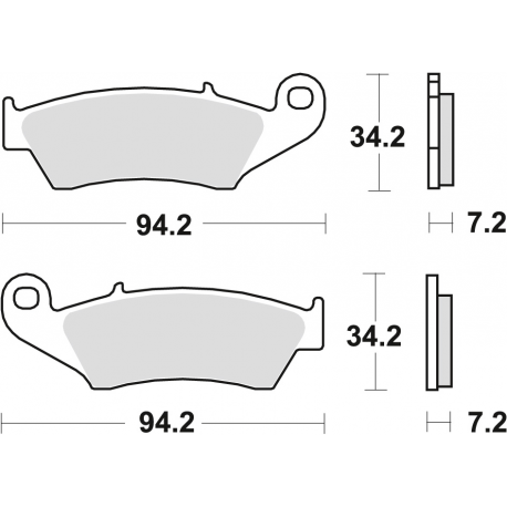 TRW Lucas, brzdové desky KH185 KH389 Sinter Offroad, Honda XL 125 03-08, XR 400 96-03, XLV 650 TRANSALP 97-13, XRV 750 AFRICA T
