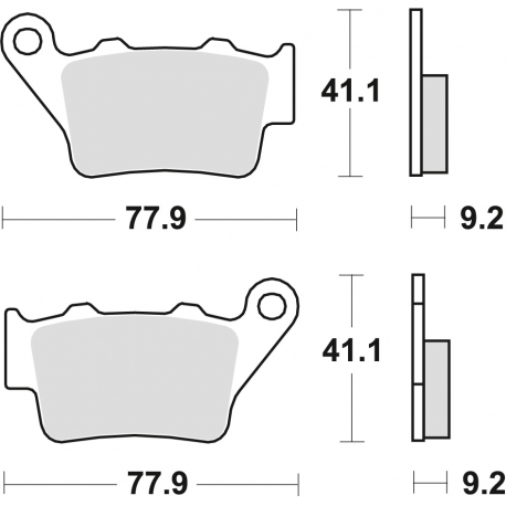 TRW Lucas, brzdové desky KH208 Sinter Street Aprilia PEGASO 650 01-10, ETV 1200 CAPONORD 13-17, Honda NX 650 DOMINATOR 95-01,