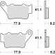 TRW Lucas, brzdové desky KH208 Sinter Offroad, Aprilia PEGASO 650 01-10, ETV1200 CAPONORD 13-17, Honda NX 650 DOMINATOR 95-01,