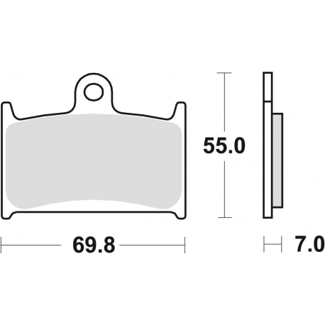 TRW Lucas, brzdové desky KH145 KH236 Organic, Suzuki GSF 1200 96-00, RF 900 94-97, přední