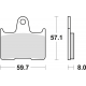 TRW Lucas, brzdové desky KH254 Sinter Street VT 750 10-15 CB 1300 98-02 CB 1300 X4 97-99, Kawasaki ZX7RR 96-99, zadní