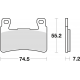 TRW Lucas, brzdové desky KH265 KH296 Sinter Street Honda CB 1300 F 03-04, HYOSUNG GT 650 09-17, přední