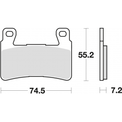 TRW Lucas, brzdové desky KH265 KH296 Sinter Street Honda CB 1300 F 03-04, HYOSUNG GT 650 09-17, přední
