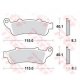TRW Lucas, brzdové desky KH261 KH281 Sinter Street Honda NT 650 V 02-05, VFR 800 98-05, XL 1000 V 99-03 STX 1300 02-08, GL 180