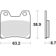 TRW Lucas, brzdové desky KH348 Sinter Street Yamaha FZS 1000 FAZER 01-05, XJR 1300 02-16, zadní