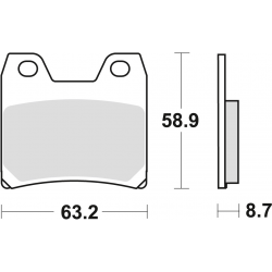 TRW Lucas, brzdové desky KH348 Sinter Street Yamaha FZS 1000 FAZER 01-05, XJR 1300 02-16, zadní