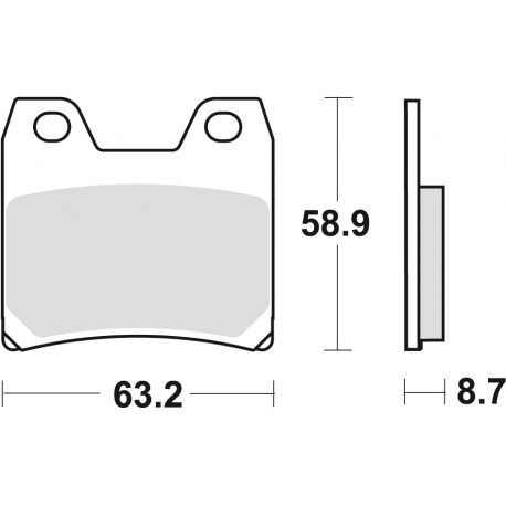 TRW Lucas, brzdové desky KH348 Sinter Street Yamaha FZS 1000 FAZER 01-05, XJR 1300 02-16, zadní