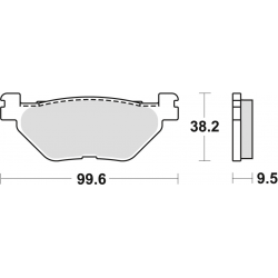 TRW Lucas, brzdové desky KH319/2 Organic, YANAHA TDM 900 02-14, XV 950 13-, XT 1200 Z 10-, FJR 1300 01-, XVS 1300 07-16, XV 170