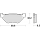 TRW Lucas, brzdové desky KH319/2 Sinter Street YANAHA TDM 900 02-14, XV 950 13-, XT 1200 Z 10-, FJR 1300 01-, XVS 1300 07-16,