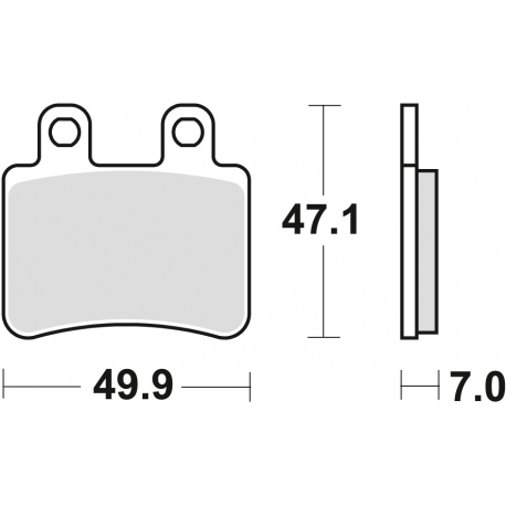 TRW Lucas, brzdové desky KH350 Organic, Yamaha DT 50 02-08, XT 125 05-12, přední/zadní