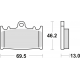 TRW Lucas, brzdové desky KH366 Sinter Street Suzuki VL 1500 INTRUDER 01-08, zadní