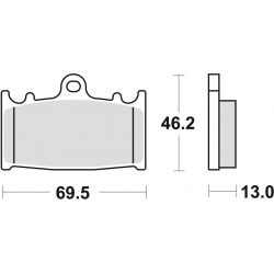 TRW Lucas, brzdové desky KH366 Sinter Street Suzuki VL 1500 INTRUDER 01-08, zadní