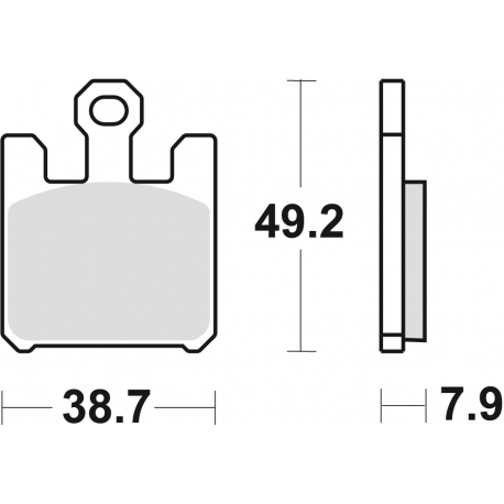 TRW Lucas, brzdové desky KH369 Sinter Street Kawasaki ZX6RR 03-06, ZX6R 636 03-06, přední