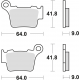 TRW Lucas, brzdové desky KH368 Sinter Offroad, BMW G450X/SMR 08-11, KTM EXC/SX125 04-16 EXC/SX250 03-17 EXC300 04-, EXC350 10-,