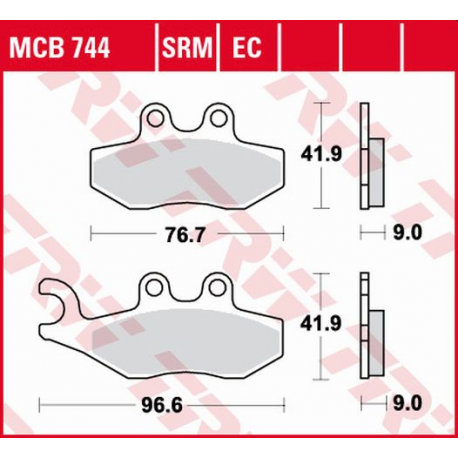 TRW Lucas, brzdové desky KH353 Organic, Aprilia SPORTCITY 50 / 125 05-13, PEUGEOT CITYSTAR 50 14-, PIAGGIO FLY 50 05-12, VESPA