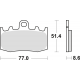 TRW Lucas, brzdové desky KH335 Organic, BMW R 1100 S 01-05, R 1150 GS / ADV / R /RT 01-06, K 1200 GT / RS 01-08 K 1200 S 05-09