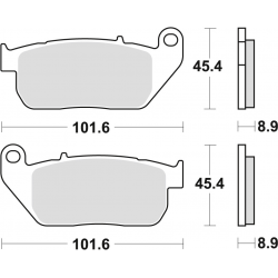 TRW Lucas, brzdové desky KH381 Sinter Street Harley-Davidson XL 883 03-15, XL 1200 04-13, přední