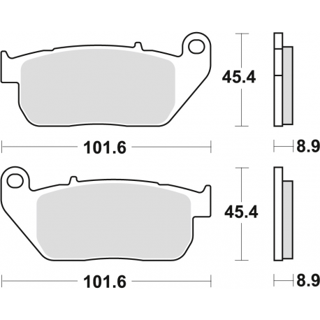 TRW Lucas, brzdové desky KH381 Sinter Street Harley-Davidson XL 883 03-15, XL 1200 04-13, přední