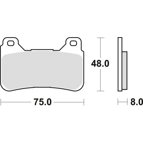 TRW Lucas, brzdové desky KH390 Sinter Street Honda CBR 600 RR 05-16, CBR 1000 FIREBLADE 04-16, přední