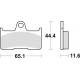 TRW Lucas, brzdové desky KH344 Sinter Offroad, Yamaha YFM 660 02-08, zadní