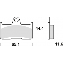 TRW Lucas, brzdové desky KH344 Sinter Offroad, Yamaha YFM 660 02-08, zadní