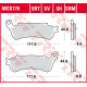 TRW Lucas, brzdové desky KH388 Organic, Honda CBF 500 04-08, CBF 600 04-15, NT 700 V 06-13, XL 700 V 08-13, XL 1000 V 04-13, SU