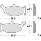 TRW Lucas, brzdové desky KH419 Sinter Street Suzuki GSR / GSXR 600 06-10, GSXR 750 06-10, DL 1000 14-, B-KING 1300 07-10, GSX
