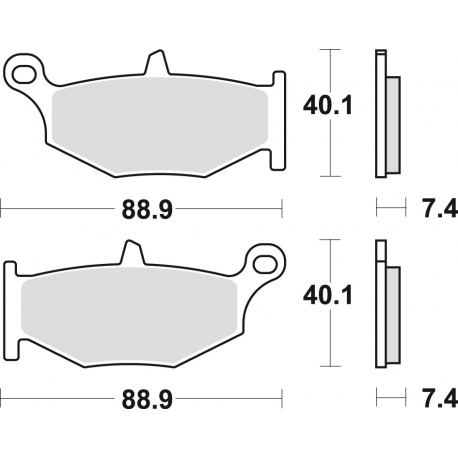 TRW Lucas, brzdové desky KH419 Sinter Street Suzuki GSR / GSXR 600 06-10, GSXR 750 06-10, DL 1000 14-, B-KING 1300 07-10, GSX