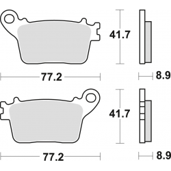 TRW Lucas, brzdové desky KH436 Sinter CB 600 HORNET 07-15, CBR 600 RR 07-16, CBR 1000 FIREBLADE 06-19, Kawasaki ZX6R 636 13-,