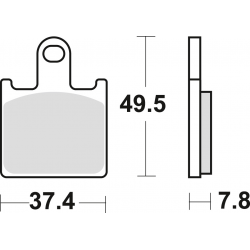 TRW Lucas, brzdové desky KH417 Sinter Street Kawasaki ZX6R 07-16, Z 750 11-14, přední