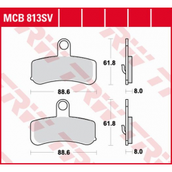 TRW Lucas, brzdové desky KH457 Sinter Street Harley-Davidson 1584 / 1690 / 1750 / 1800 08-17, přední