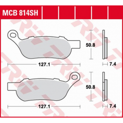 TRW Lucas, brzdové desky KH458 Sinter Street Harley-Davidson 1584 / 1690 / 1750 / 1800 08-, zadní