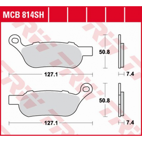 TRW Lucas, brzdové desky KH458 Sinter Street Harley-Davidson 1584 / 1690 / 1750 / 1800 08-, zadní