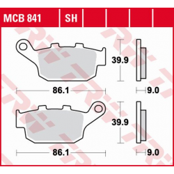 TRW Lucas, brzdové desky KH496 Sinter Street Honda CBF 500 / CB 500 X / CBR 500 13-, CB 650 F / CBR 600 14-, NC 750 14-, KAWAS
