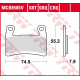 TRW Lucas, brzdové desky KH265/296 Sinter Street Kawasaki ZX-6R 636 NINJA 13-15, ZX-6R 636 NINJA 16-17, ZX 636 G ZX6R NINJA AB