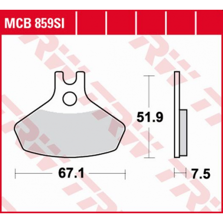 TRW Lucas, brzdové desky KH468 Sinter Offroad, CAN-AM DS. 450 08-15, přední