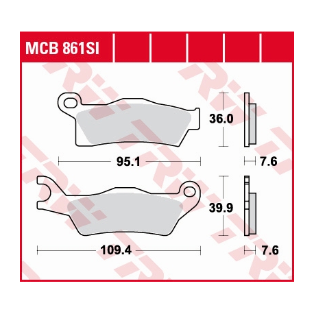 TRW Lucas, brzdové desky KH617 Sinter Offroad, CAN-AM OUTLANDER 800 / 1000 12-, RENEGADE 1000 12-, pravé přední