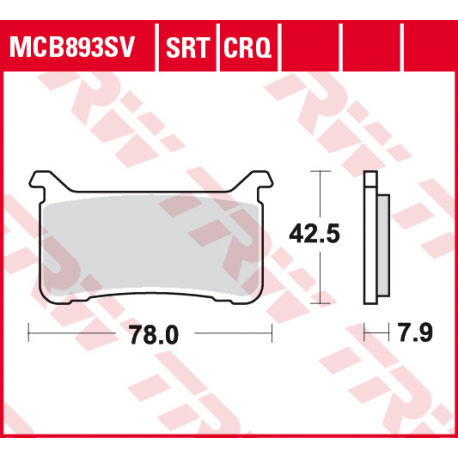 TRW Lucas, brzdové desky KH700 Sinter Honda CB 1000 R 18-19, CB 1100 R 17-19, CBR 1000 R FIREBLADE 17-19, VFR 800 17-19, přední