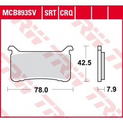 TRW Lucas, brzdové desky KH700 Sinter Street Honda CB 1000 R 18-19, CB 1100R 17-19, CBR 1000 R FIREBLADE 17-19, VFR 800 17-19,