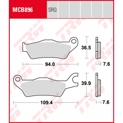 TRW Lucas, brzdové desky KH715 Organic, Suzuki GSX 125 S 18-19, GSXR 125 R 18-19, GSXR 150 R 17-19, Honda CBF 125 STUNER 06-19,