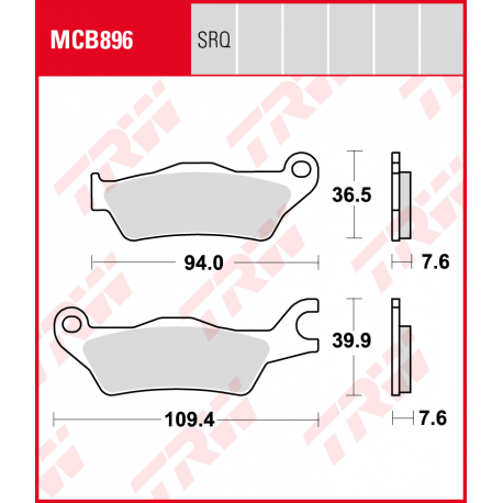 TRW Lucas, brzdové desky KH715 Organic, Suzuki GSX 125 S 18-19, GSXR 125 R 18-19, GSXR 150 R 17-19, Honda CBF 125 STUNER 06-19,