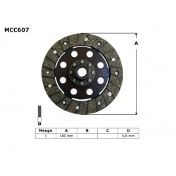 TRW Lucas, spojková lamela, BMW K 1200 RS 97-05, K 1200 GT 01-05,