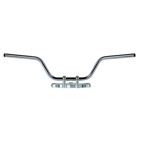 TRW Lucas, řidítka ocelová 22mm TOURING HIGH, chromovaná