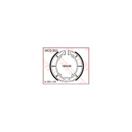 TRW Lucas, brzdové čelisti (160X30mm) (K705) Kawasaki EL/GPZ/ER/Z/ZL