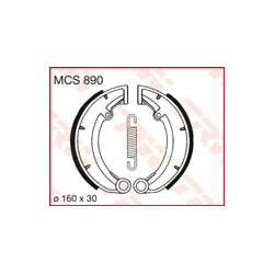 TRW Lucas, brzdové čelisti (160X30mm) (978) MZ ETZ / TS 150 /250 / 50