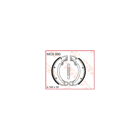 TRW Lucas, brzdové čelisti (160X30mm) (978) MZ ETZ / TS 150 /250 / 50